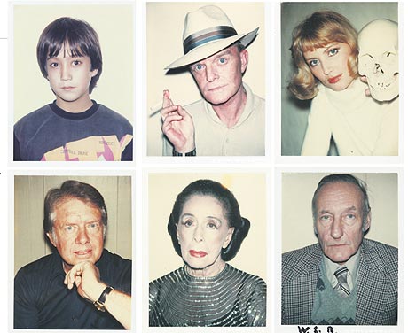 Polaroid pictures by Andy Warhol