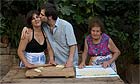 Chef Fabrizio Tarpeo with his mum and grandmother
