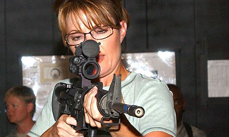 sarah palin with gun