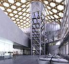 A mock-up of the Pompidou outpost in Metz