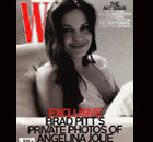 Angelina Jolie breastfeeding on W magazine cover