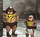 16.10.08: Steve Bell on Gordon Brown as the Brownman, saviour of the world