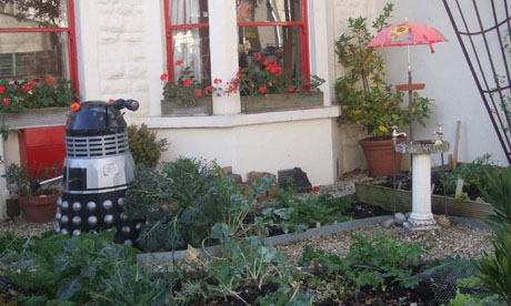 A Dalek-dominated front garden