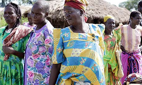 Women at the market in Katine 