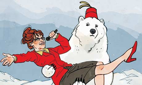 Sarah Palin and a polar bear