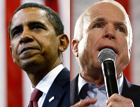 Barack Obama and John McCain