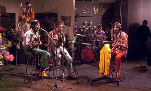 The Beatles at Abbey Road studios in 1967