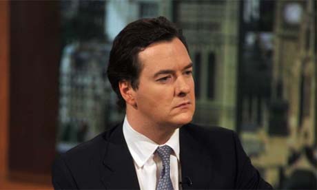 George Osborne being interviewed by Andre Marr (not pictured)