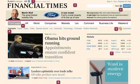 financial times redesign