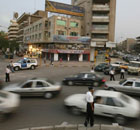 Traffic in Baghdad, Iraq