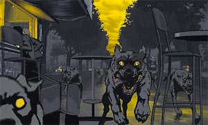 A pack of dogs in the opening sequence of Ari Folmans forthcoming Waltz With Bashir
