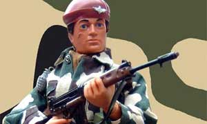 Action Man in Parachute Regiment uniform