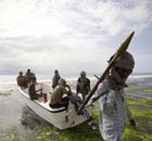 Abdul Hassan, chief of a pirate group in Somalia
