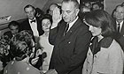 Cecil Stoughton, Lyndon Johnson,  Jacqueline Kennedy 