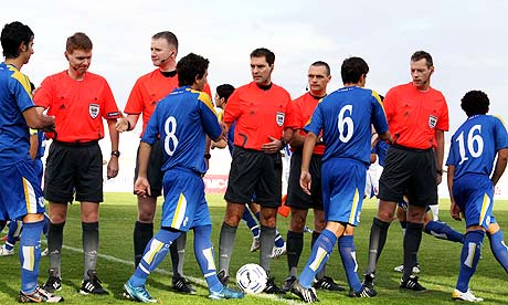 Match officials in Cyprus