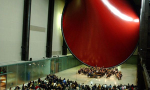 London Sinfonietta perform under Marsyas, Anish Kapoor's 2002 installation at Tate  Modern