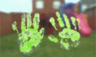 Still from the video for Michael Rosen's These Are The Hands