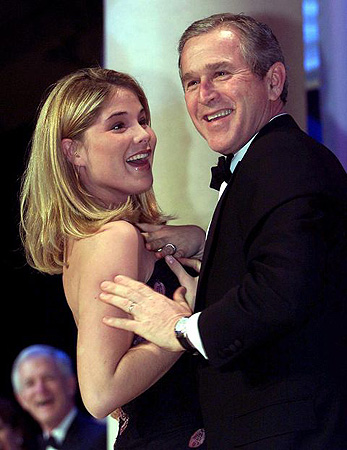 george bush, inaugural balls, jenna bush