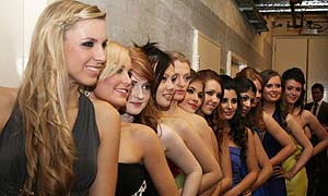 Girls competing for Miss University London