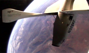 Still from a promotional video for Virgin Galactic