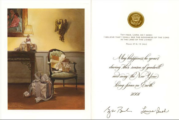 Gallery Christmas cards: Christmas cards: George Bush, 2001