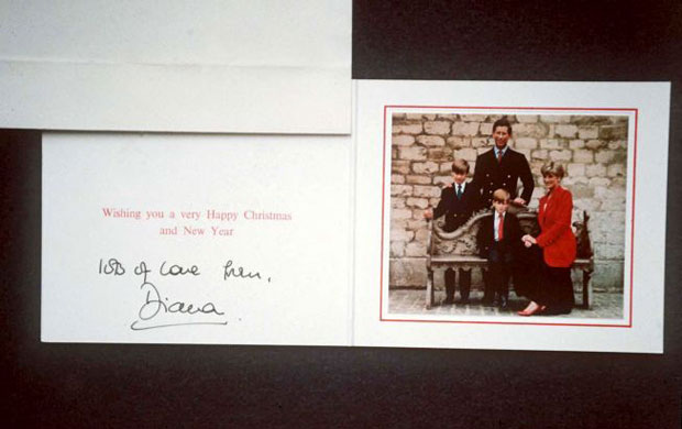 Gallery Christmas cards: Christmas cards: Prince Charles and Princess Diana, 1991