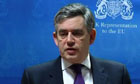Gordon Brown at the EU summit in Brussels
