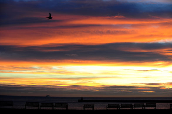 Gallery 16 December 2008: Tynemouth, UK: Dawn breaks