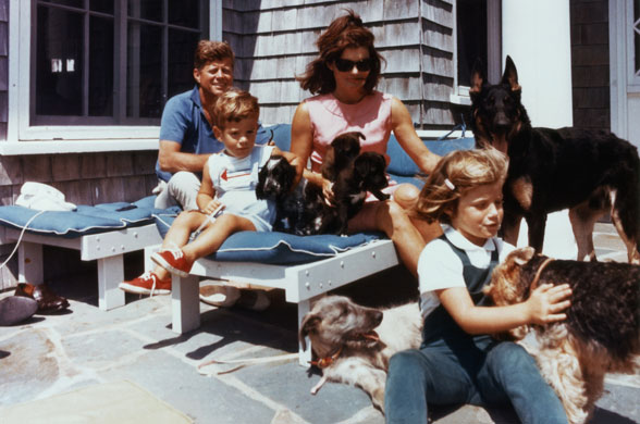 Gallery kennedy family: The Kennedy family on the patio of their house in Hyannisport 