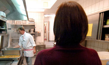 Juliane Caspar only allows herself to be photographed from behind to maintain her anonymity