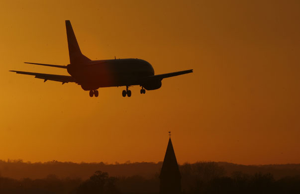 Gallery Business week: A British Airways aircraft makes its final approach at Gatwick airport