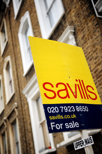 Gallery Business week: A For Sale sign outside a property in Stoke Newington
