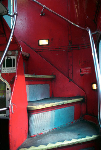 Gallery Routemaster: The stairs in a Routemaster bus