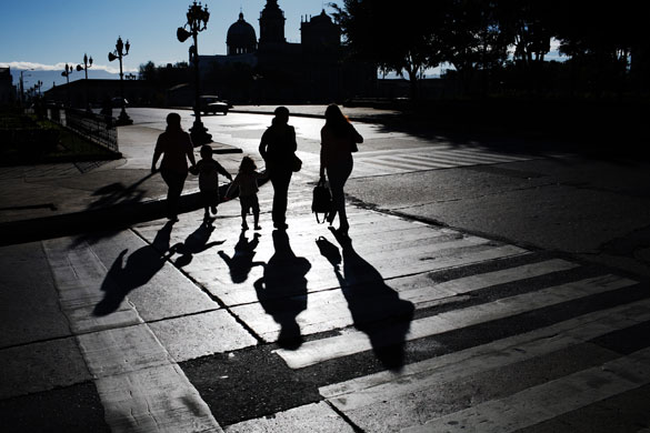 Gallery 19 December 2008: Guatemala City, Guatemala: People walk near the main plaza