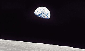 Earthrise, earth, moon, apollo 8