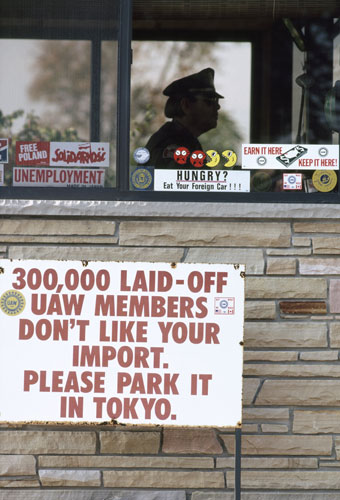 Gallery Michigan auto industry: United Auto Workers placards in the 1980's