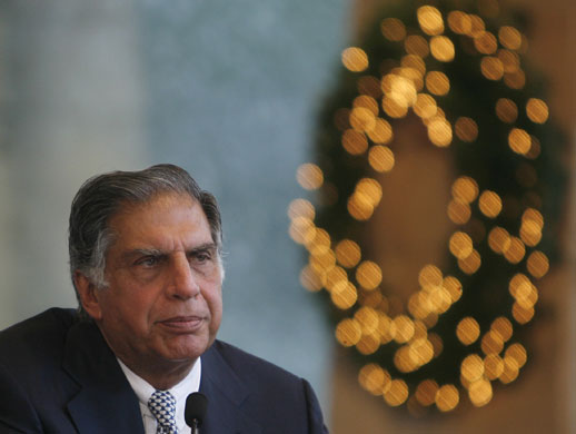 Gallery Mumbai: Ratan Tata speaks during the reopening of the Taj Mahal hotel in Mumbai