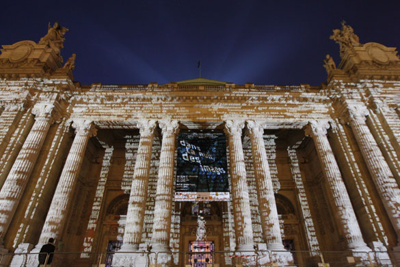 Gallery Light installations: Grand Palais in Paris lit by artist Charles Sandison
