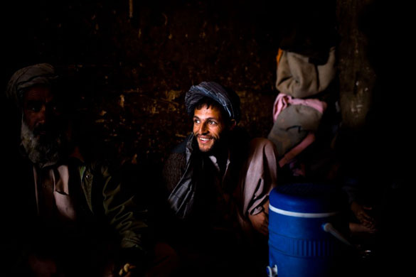 Gallery Life in Lashkar Gah: A man in a restaurant in Lashkar Gah