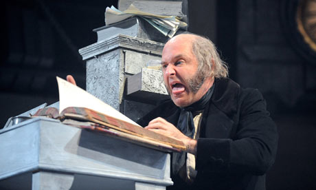John Ramm as Scrooge in A Christmas Carol at the Rose theatre, Kingston