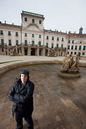Stephen Moss outside the palace of Eszterháza