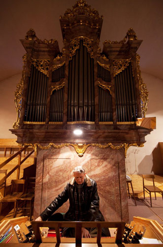 The pipe organ in the Bergkirche, Eisenstadt