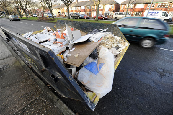 Gallery Hull flooding: Hull flooding: A builder's skip full of rubble