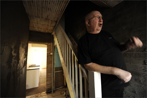 Gallery Hull flooding: Hull flooding: Malcolm Cook in his home