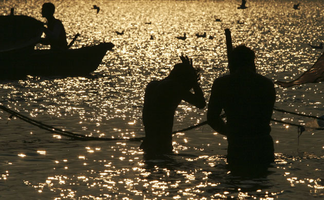 Gallery 24 hours in pictures: 24 hours in pictures: Hindu devotees pray