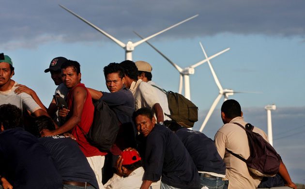 Gallery 24 hours in pictures: a windmill farm recently built on the edge of Lake NicaraguaA 