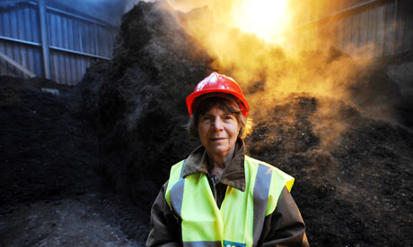Margaret Drabble at the London Waste compost centre