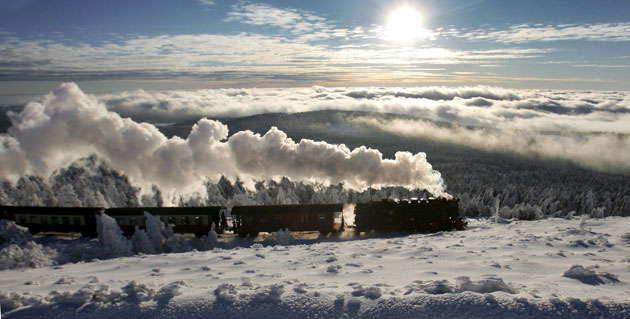 Gallery 24 hours in pictures: A Harzer Schmalspurbahn (HSB) train in the Harz mountains