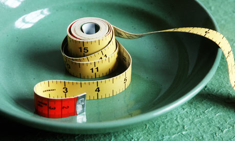 Tape measure on plate