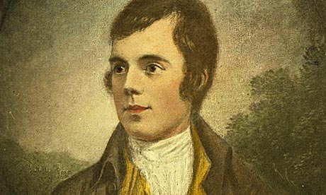 A portrait of Scottish poet Robert Burns